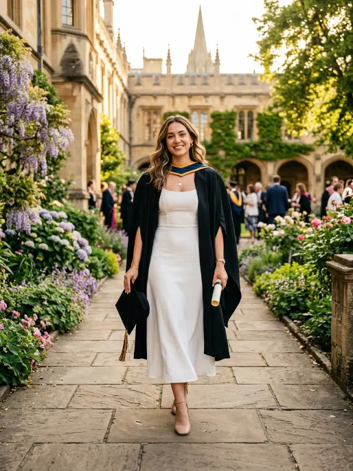 A classic white dress