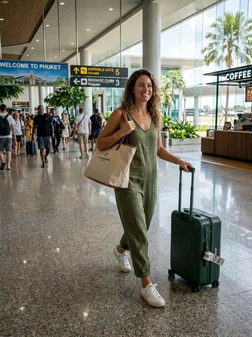 Airy jumpsuit for travel days