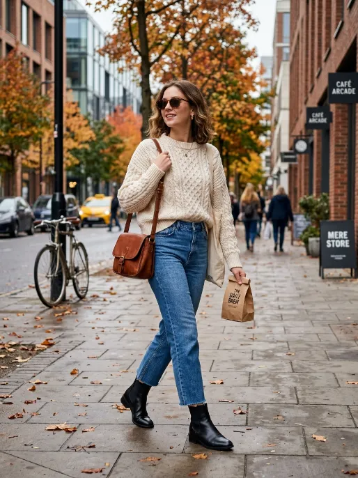 Ankle boots with straight leg jeans