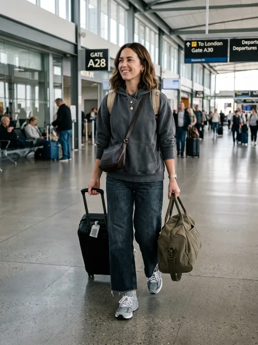 Athleisure mix with a hoodie