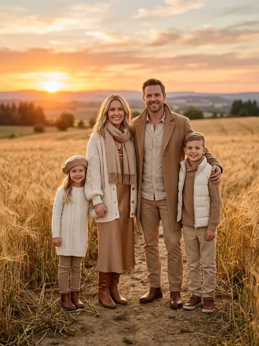 Beige and tan layers