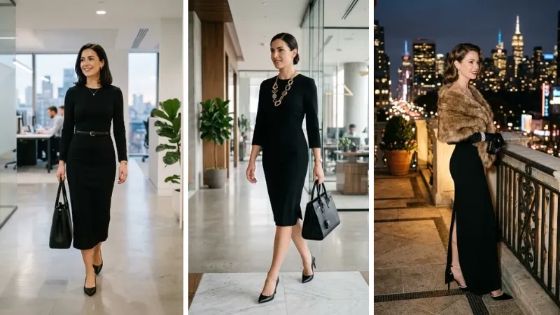 Black dress outfit ideas image