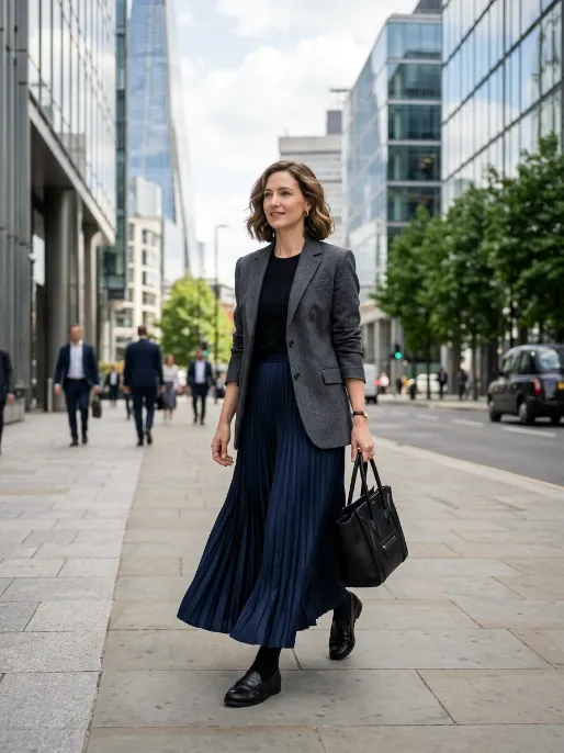 Blazer over a simple top