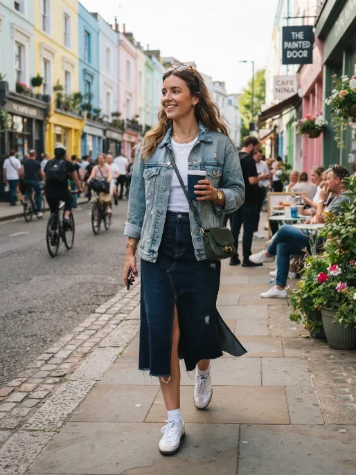 Denim on denim with a twist