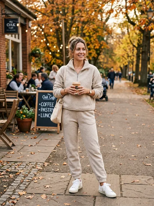 Fleece half zip and joggers