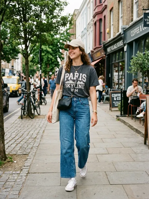 Graphic tee for an off duty vibe