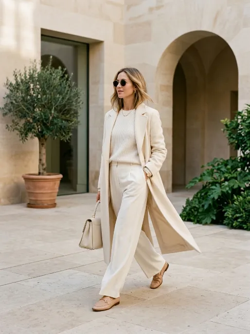 Ivory and cream layering