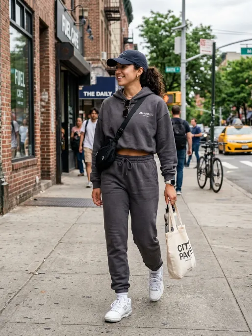 Joggers and a cropped hoodie
