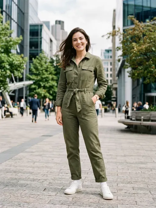 Jumpsuit with a fitted silhouette