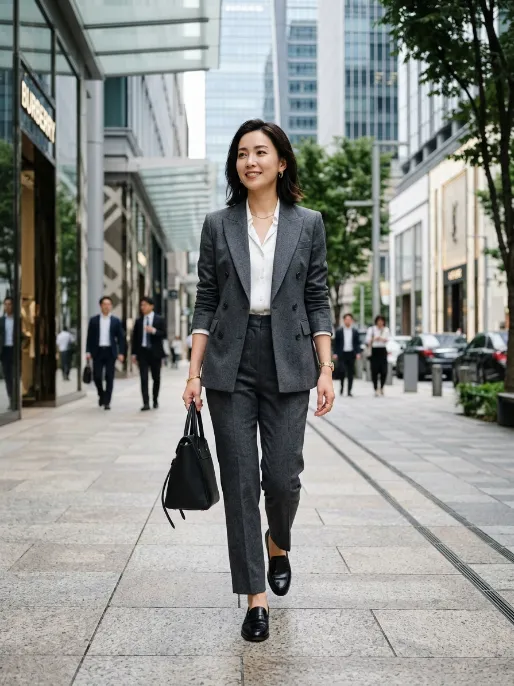 Loafers with a suit set 1