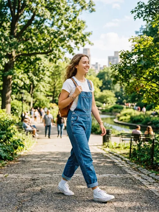 Overalls for a playful look