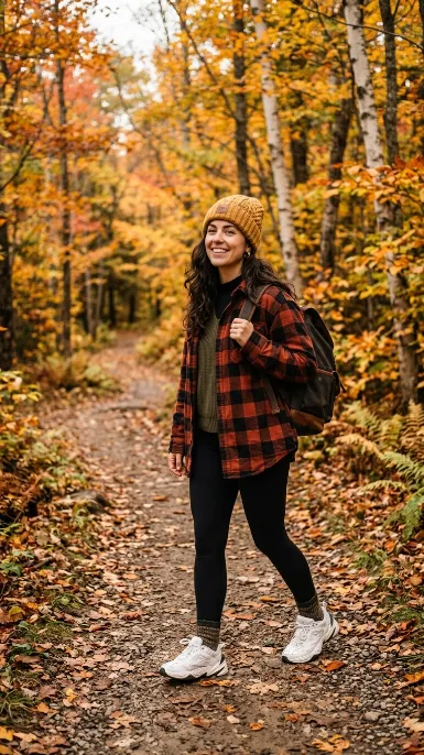 Oversized flannel with leggings