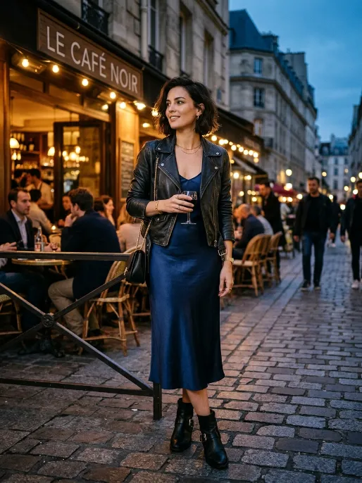 Pair it with a slip dress