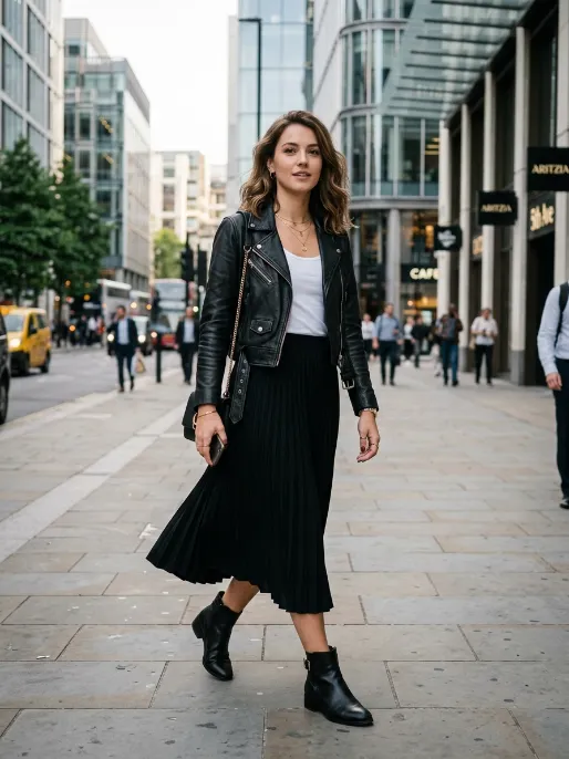 Pair with a pleated skirt
