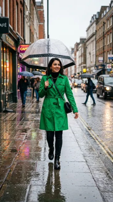 Rain trench in a bold color