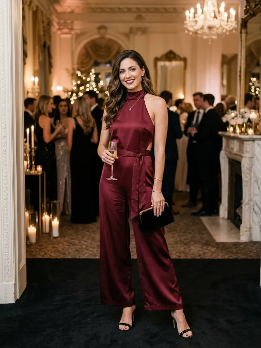 Satin jumpsuit