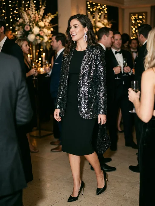 Sequin jacket
