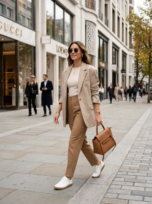 Simple sneakers with elevated basics
