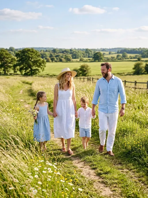 Summer whites and linens