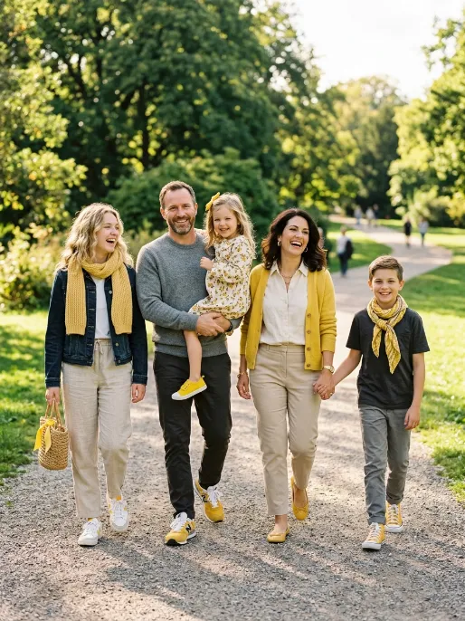 Sunny yellow accents