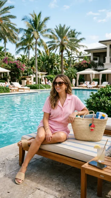 Terry cloth set for poolside days