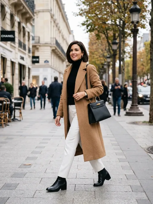 The classic camel coat