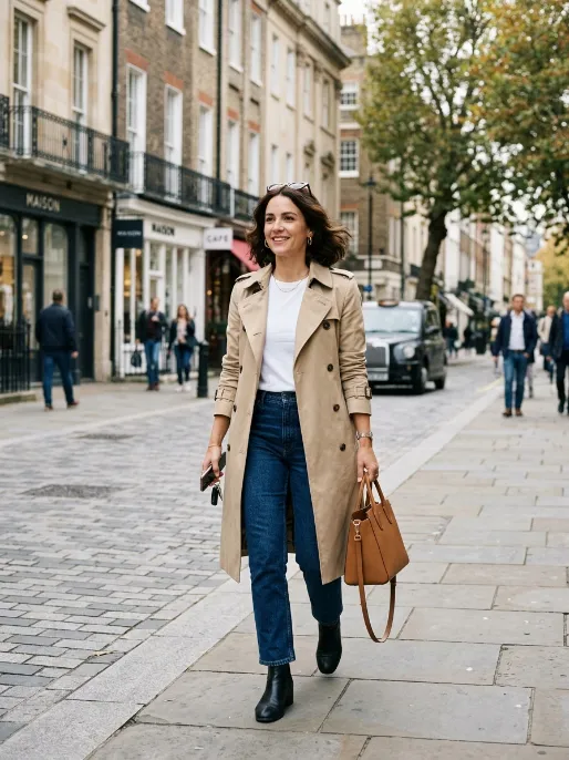 The classic trench coat look