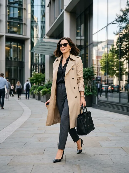 Trench coat over any outfit