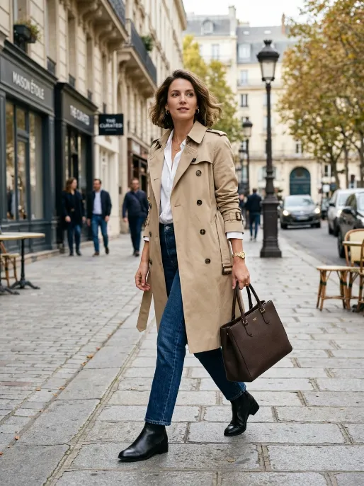 Trench coat over everything