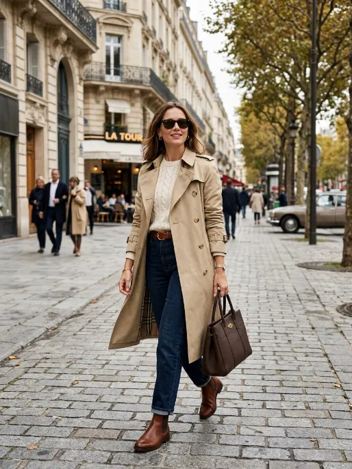 Trench coat over everything 2
