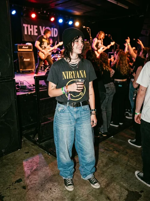 Vintage band merch look