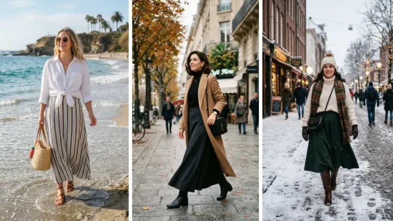 Maxi skirt outfit ideas image